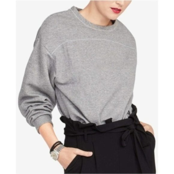 Rachel Roy Anya Cutout Sweatshirt, Gray, S - Picture 2 of 4